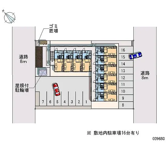 ★手数料０円★石狩市花川南二条１丁目　月極駐車場（LP）